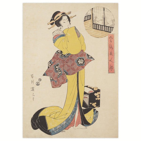 Woman in Yellow Kimono
