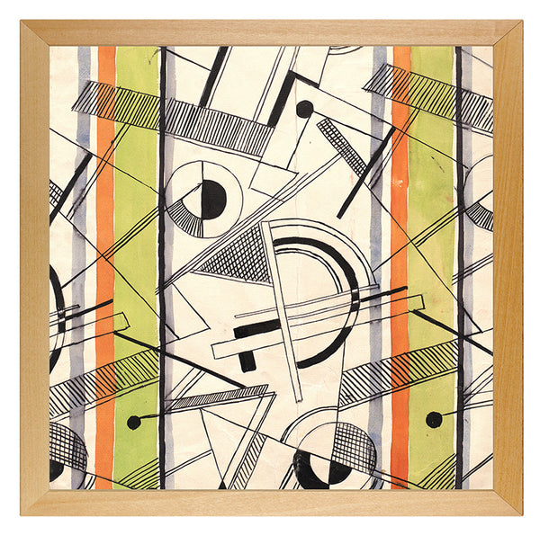 Kunstdruck: Wiener Werkstätte Stoffentwurf
