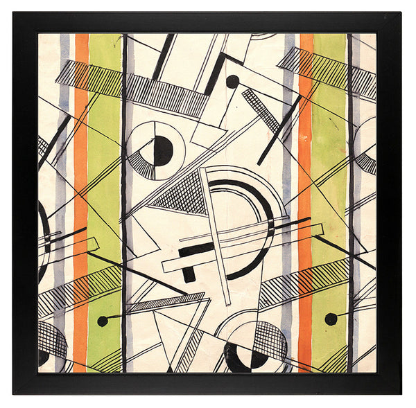 Kunstdruck: Wiener Werkstätte Stoffentwurf