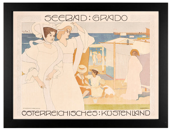 Kunstdruck: Seebad Grado, 1906