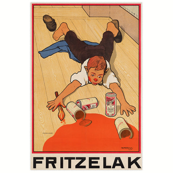 Advertising poster 1905 - Fritzelack 